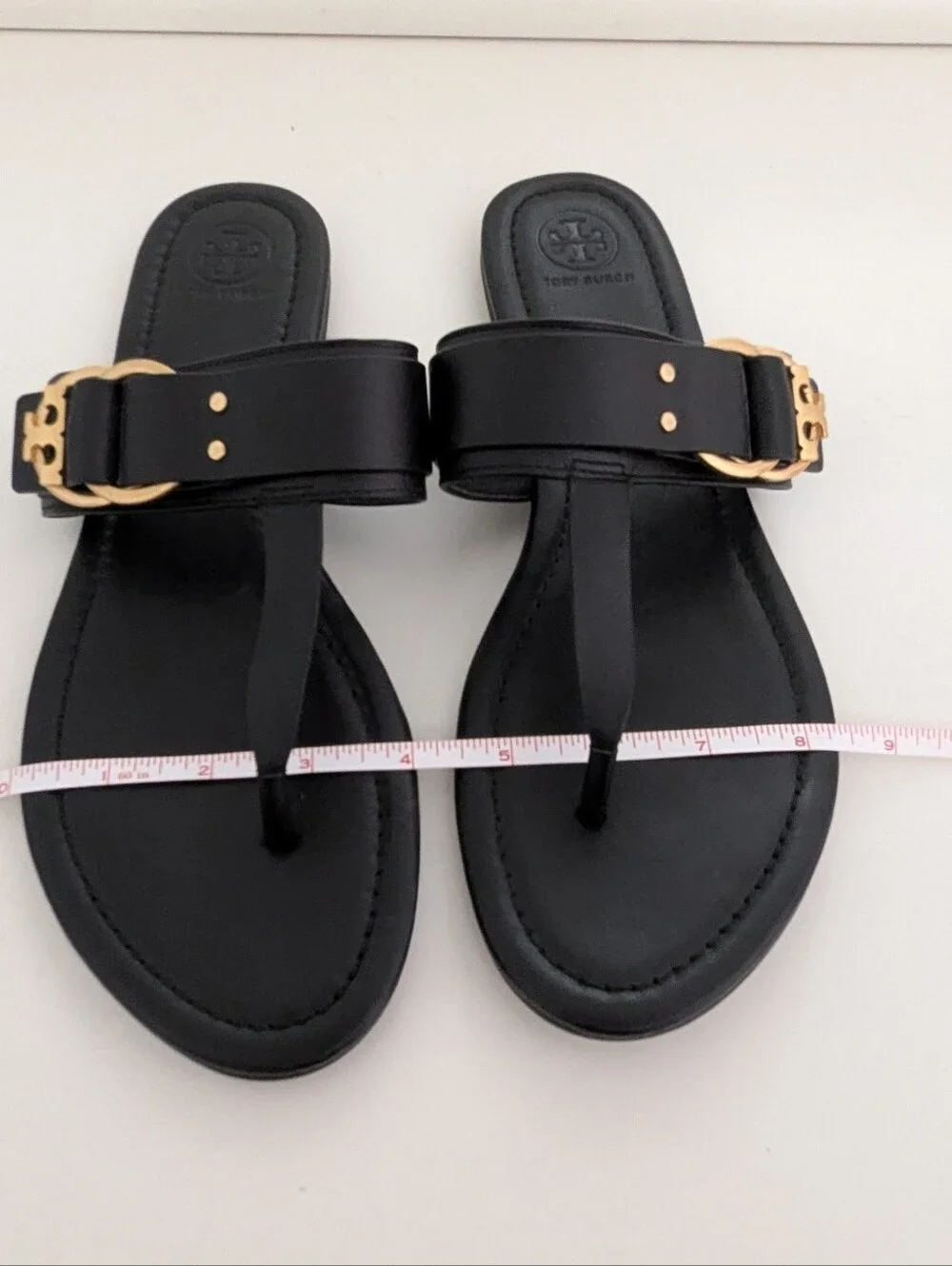 EUC! Tory Burch Marsden Sandal In Black Leather Size 10.5
